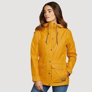 Eddie Bauer Charly Waterproof Hooded Rain Coat | Jacket Size Small